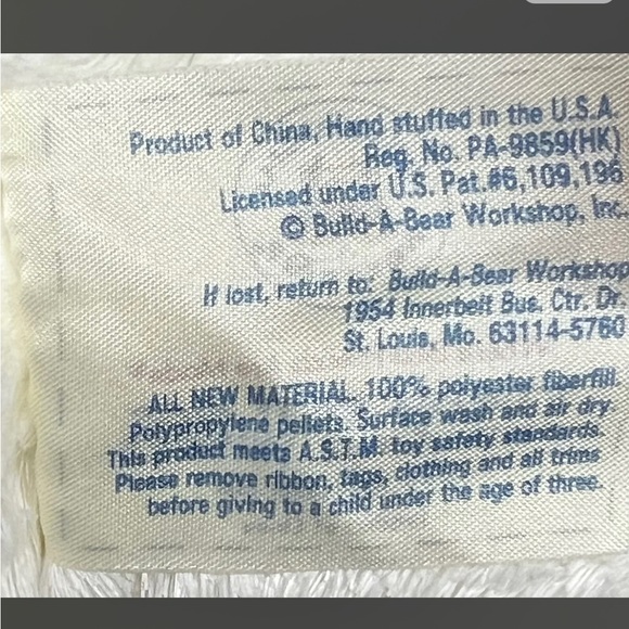 Build a Bear Disney Marie Aristocats White Pink Kitten Cat Stuffed Animal - Picture 11 of 12